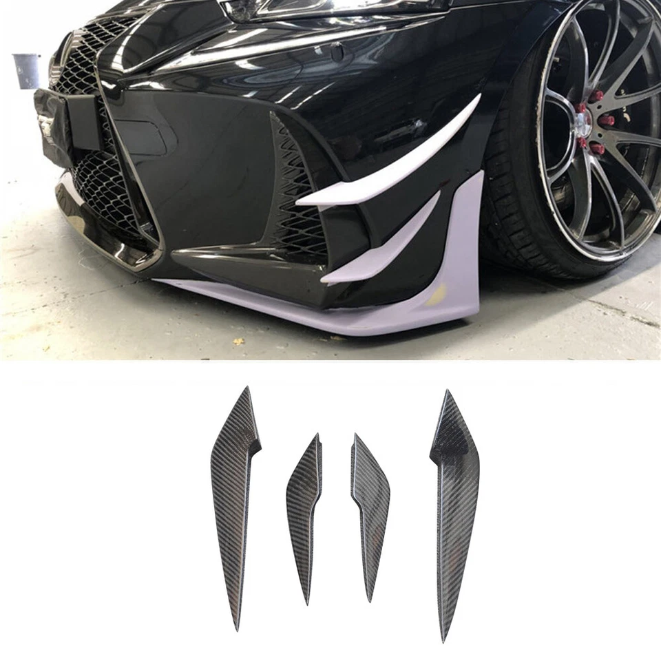 For Lexus Is F Sport 2016-2019 Side Spliiters Bumper Canard Fins Carbon Fiber Foto 1 de 4