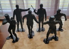 Man From U.N.C.L.E. Figures Group of 6 Marx 1966 Rare!