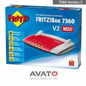 AVM FRITZBox 7360 V2 VERSION 2 DSL DSL VOIP Modem Gigabit Router *24 M Gewährl.* - Bild 1 von 3