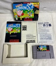 Kirby’s Avalanche Authentic Super Nintendo Game Complete with Box / Manual / Etc