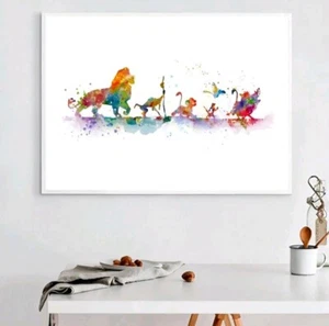 Disney The Lion King wall art Canvas Unframed A3 30X40 - Picture 1 of 5