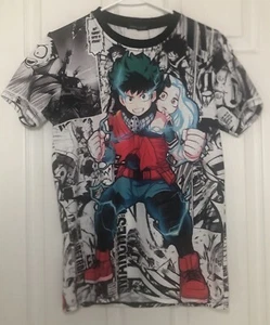 My Hero Academia Graphic T-shirt Made In Italy Adult Size XS/kids Size 10/12 - Picture 1 of 5