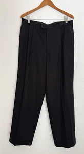 ARMANI COLLECTION Sz 44 Black Tailored Career Pants - Picture 1 of 10