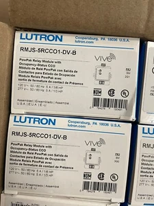 Lutron RMJS-5RCCO1-DV-B Vive PowPak Relay Module With Occupancy Status New