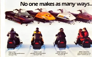 1986 SKI-DOO Snowmobile LINE-UP SLED Poster 24 X 18 Inch SWEET! - Picture 1 of 2