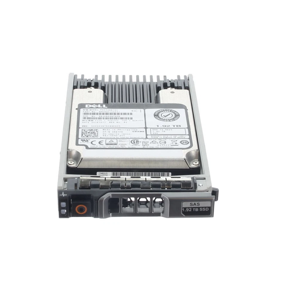 Dell Toshiba 2.5" 1.92TB 12GBPS RI SAS SSD Drive - R87FK PX04SRB192 - Image 1 of 1