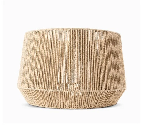 Large Round Weave Basket Natural Basketweave 23” Dia X 19-1/2”H Cover
