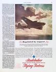 Vintage Magazine Ad Ephemera - Studebaker - Flying Fortess - WW2