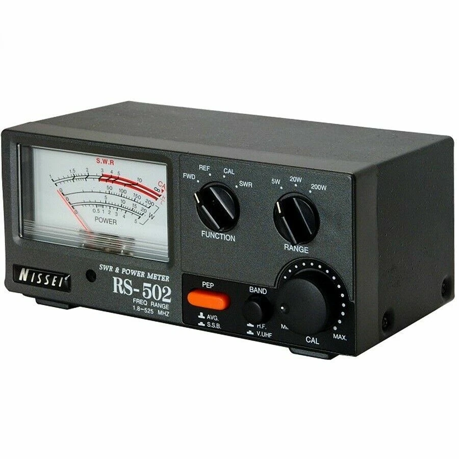NISSEI RS-502 Watt Tester 1.8Mhz-525Mhz Short Wave VHF UHF Radio Power SWR Meter - Image 1 of 4