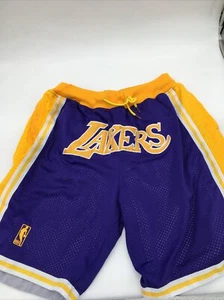 Just Don Los Angeles Lakers 1996-97 Shorts Men's Size Extra Large XL - Picture 1 of 8