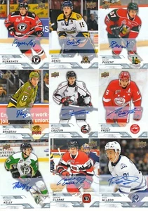 18/19 2018/19 Upper Deck CHL autógrafo automático #86 Xavier Parent - Mooseheads - Imagen 1 de 1