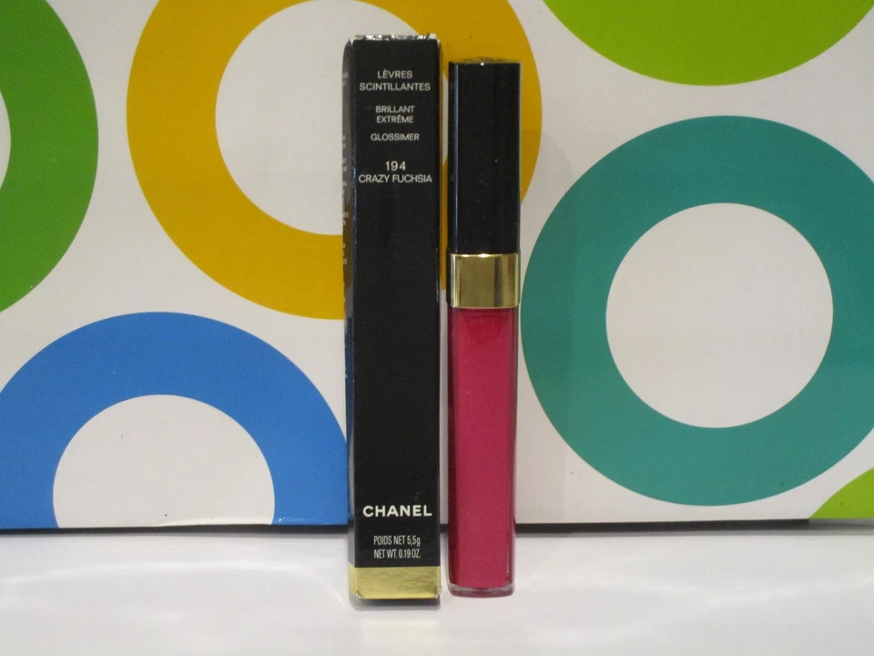 CHANEL ~ LEVRES SCINTILLANTES BRILLIANT EXTREME GLOSSIMER ~ # 194 CRAZY FUCHSIA - Image 1 of 1