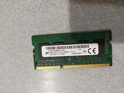 Micron RAM module 2Gb MT4KTF25664HZ-1G6E1  PC3L-12800S-11-11-C1 204 pin - Image 1 of 2