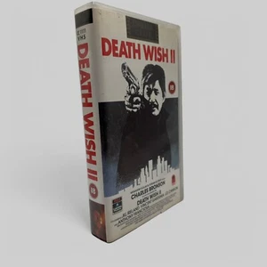 Death Wish II VHS Charles Bronson UK PAL Video Tape Cinema Club 18 Rated - Picture 1 of 6