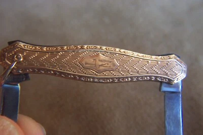 10 kt gold 1915 pocket knife-2.25"-antique-esemco - Image 1 of 4