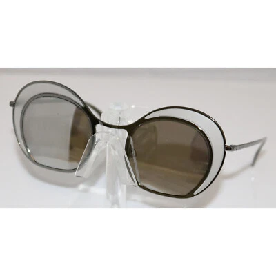 New Giorgio Armani 6073 3010/6G Gray Butterfly Sunglasses 47-22-140 — 第 1/3 张图片
