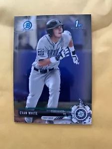 1-2017 BOWMAN CHROME DRAFT EVAN WHITE MARINERS QTY Free Ship - Picture 1 of 1