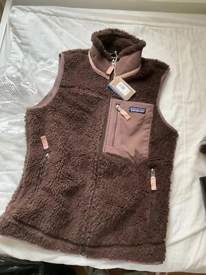 patagonia womens classic retro-x fleece vest jacket dark brown - Image 1 of 3