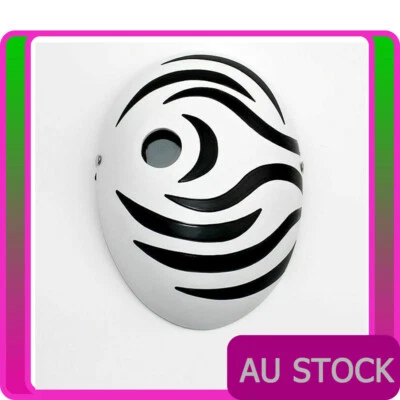 Anime Naruto Tobi Uchiha Obito Cosplay Mask Helmet Halloween Book Week White - Image 1 of 4