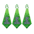  3 Pcs Irish Dress Up Accessory Big Tie for The Party Fashion