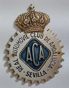 61142 Badge Stemma Auto d'epoca - ACA Automovil Club de Andalucia Sevilla - Picture 1 of 4