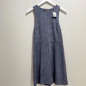 New URBAN OUTFITTERS COOPERATIVE Women’s Blue Fit & Flare Exposed Zipper Dress M - Picture 1 of 9
