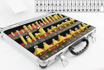 Fräsersatz Holzfräser Nutfräser Fräser Oberfräser Schaftfräser 35tlg (FR-35) - Bild 1 von 3