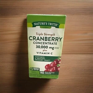 Nature’s Truth Cranberry Concentrate 90 Quick Release Capsules 30,000mg + Vit C - Picture 1 of 1
