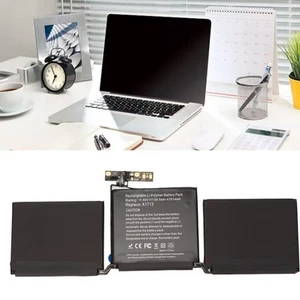 A1708 Battery 4781mAh 54.5Wh ABS Material 11.4V A1713 Replacement Laptop Batt CB - Afbeelding 1 van 24