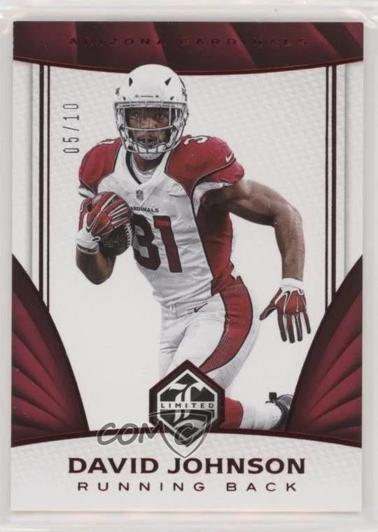 2016 Panini Limited Spotlight Ruby /10 David Johnson #58 - Image 1 of 2