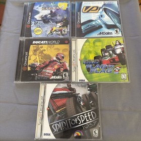 Sega Dreamcast Racing Video Game Bundle 5 Video Games Tested, CIB