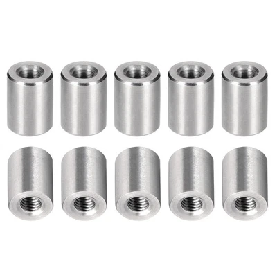 M3x8mm(DxL) Coupling Connector Nuts Threaded Sleeve Rod 20Pcs Good for Furniture - Image 1 of 4