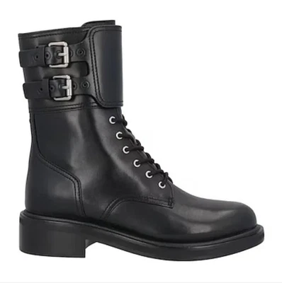 RAG & BONE RB Leather Buckle-Cuff Moto Boots Size 39, 9 NEW $675 - Image 1 of 4