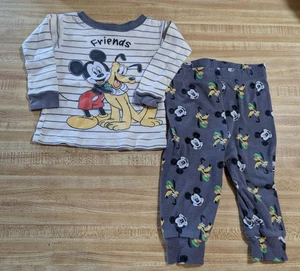 Pantalones de pijama gris 100 % algodón Disney American Marketing bebé niño 9 meses - Imagen 1 de 3