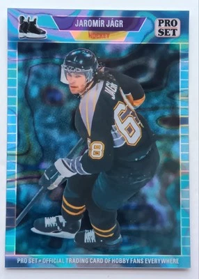 2024 Leaf Collective '89 Pro Set Lava Light Blue Proof Jaromir Jagr 1/1 Penguins - Image 1 of 2