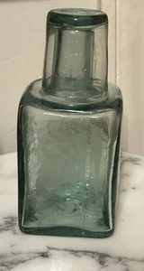 Bedside Water Carafe With Drinking Glass Handblown Vintage Inspired Columbia - Picture 1 of 13