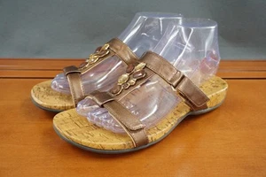 Vionic Viviana Damenschuhe 6 braune Kork-Slipper bequeme Fußgewölbestütze - Bild 1 von 10