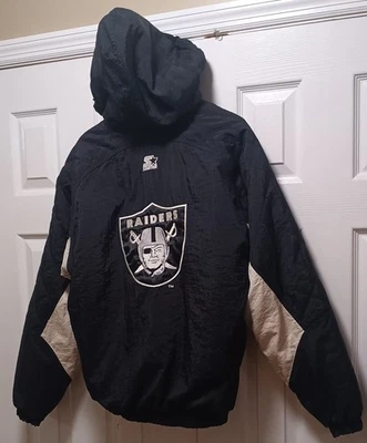 Винтажная молодежная куртка-пуховик 1990-е LA Raiders размер XL Pro Line - Изображение 1 из 4