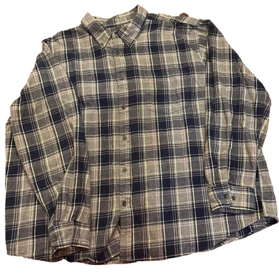 The Foundry Shirt Mens 3XL Plaid Button Up Long Sleeve Pocket Hiking Flannel - Image 1 of 4
