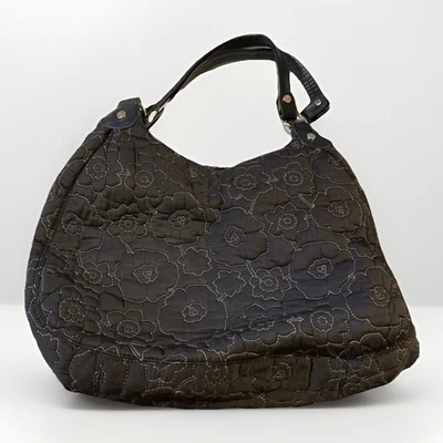 TREINTA Y UN Bolso de Mano Acolchado Amapola Floral Negro Cartera Bolso Grande 3 Compartimentos Foto 1 de 4