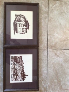 Vintage Ron Fox San Francisco Coit Tower And Cable Car Prints Signed From 1974 - Picture 1 of 6