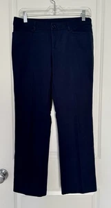 Christopher & Banks 4P Petite Pantalón Calce Recto Tiro Medio Azul Vestido Pantalones - Imagen 1 de 6