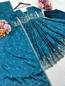 Pakistani New Salwar Kameez Ready To Wear Dress Wedding Party 3Piece Bridesmaid - Picture 1 of 5