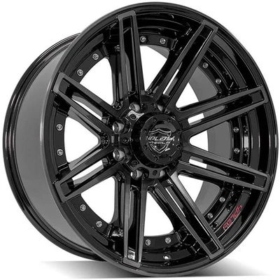 22" Gloss Black Wheel w/Brushed Face for 2000-05 Ford Excursion - RVO3193 - Image 1 of 4