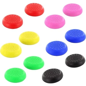 2x TPU Silicone Thumb Stick Grip Cap Cover per PS5 Xbox One Series X S PS4 - Foto 1 di 11