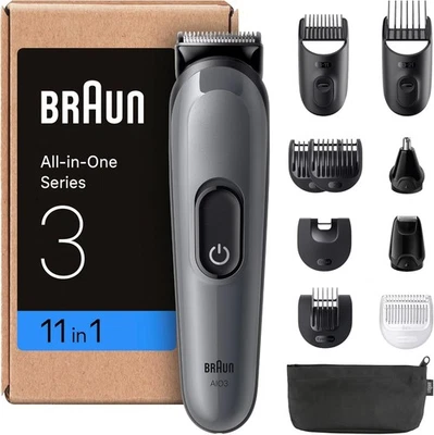 Braun All-in-One Series 3, 11-in-1 Multigroomer, AIO3565, Grau - Bild 1 von 4