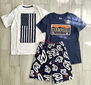 Nike Big Boys L ( 12-13 ) T-shirts Athletic Shorts Lot of 3 Kids Youth Outfits - Picture 1 of 18