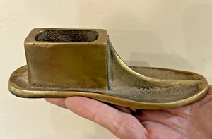 Vintage ungewöhnliche Schuster Messing Handarbeit 6" Kinder Schuhleisten Amboss Reparatur - Bild 1 von 6