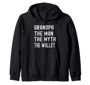 Opa Der Mann Der Mythos Die Geldbörse Vatertag Spaß Humor Zip Hoodie - Bild 1 von 1