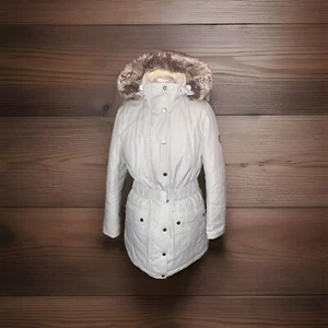 Barbour Kirkby Wax Parka Cappotto 14 Pit2pit 22 pollici Spessore Caldo Imbottito Country Rrp299❤️ - Foto 1 di 14